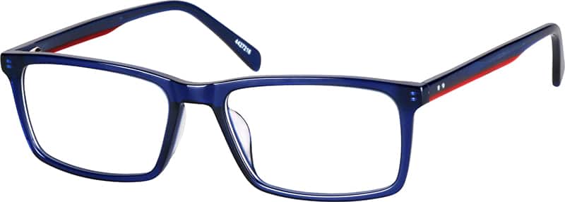 Angle view of Rectangle Glasses 4427216 in Navy