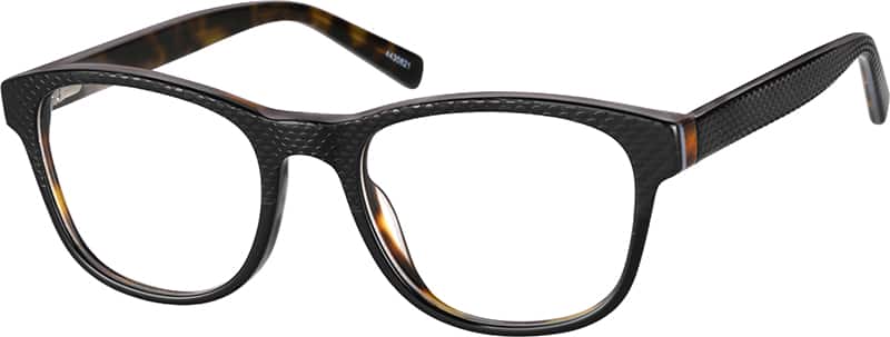 Angle view of Lentes Cuadrados 4430821 in Negro