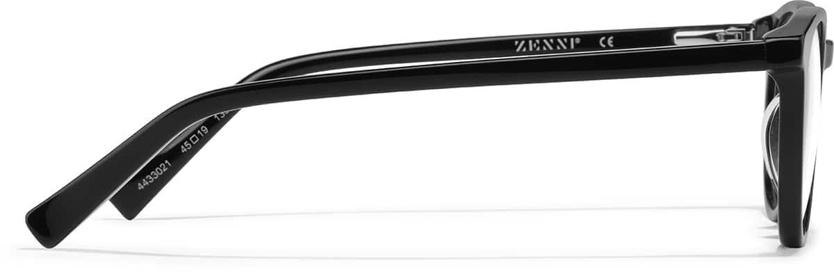 Side view of Kids’ Round Glasses 4433021 in Black