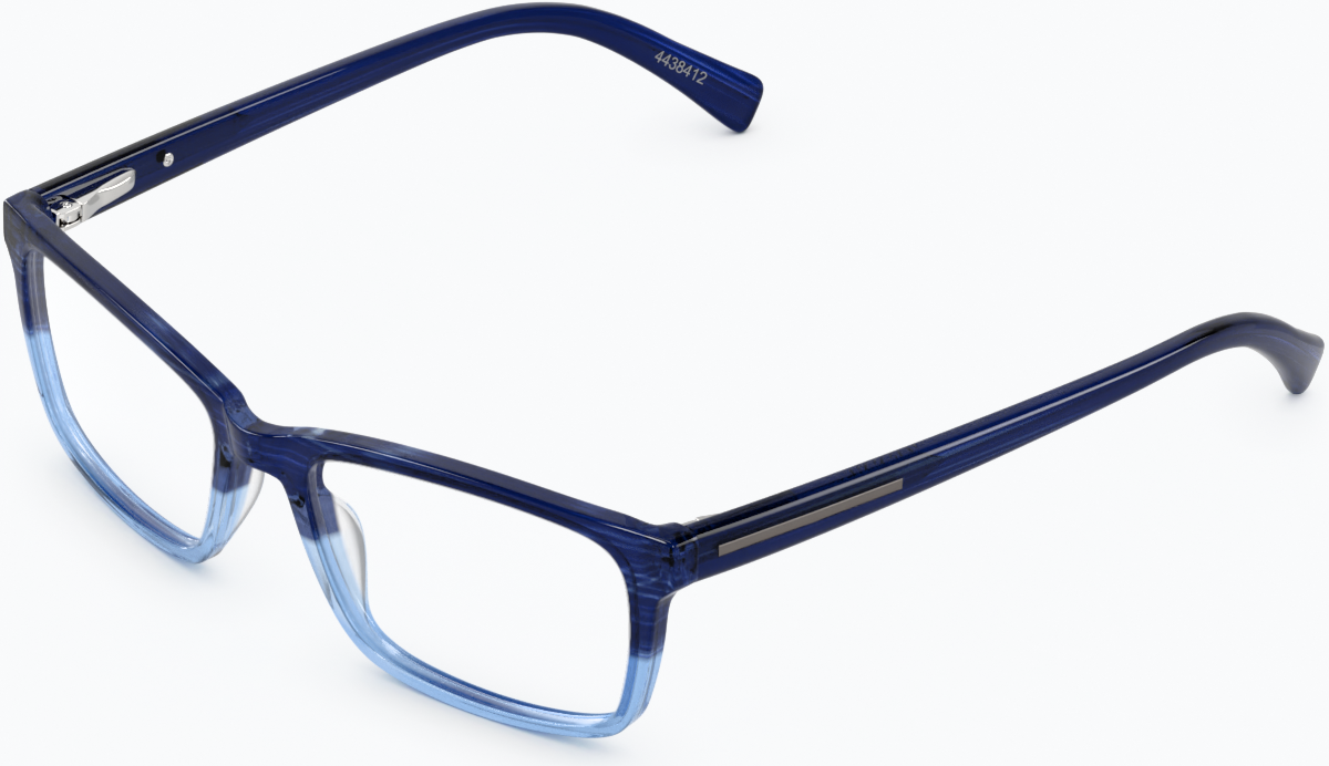 Angle view of Sam I Am Glasses 4438416 in Blue