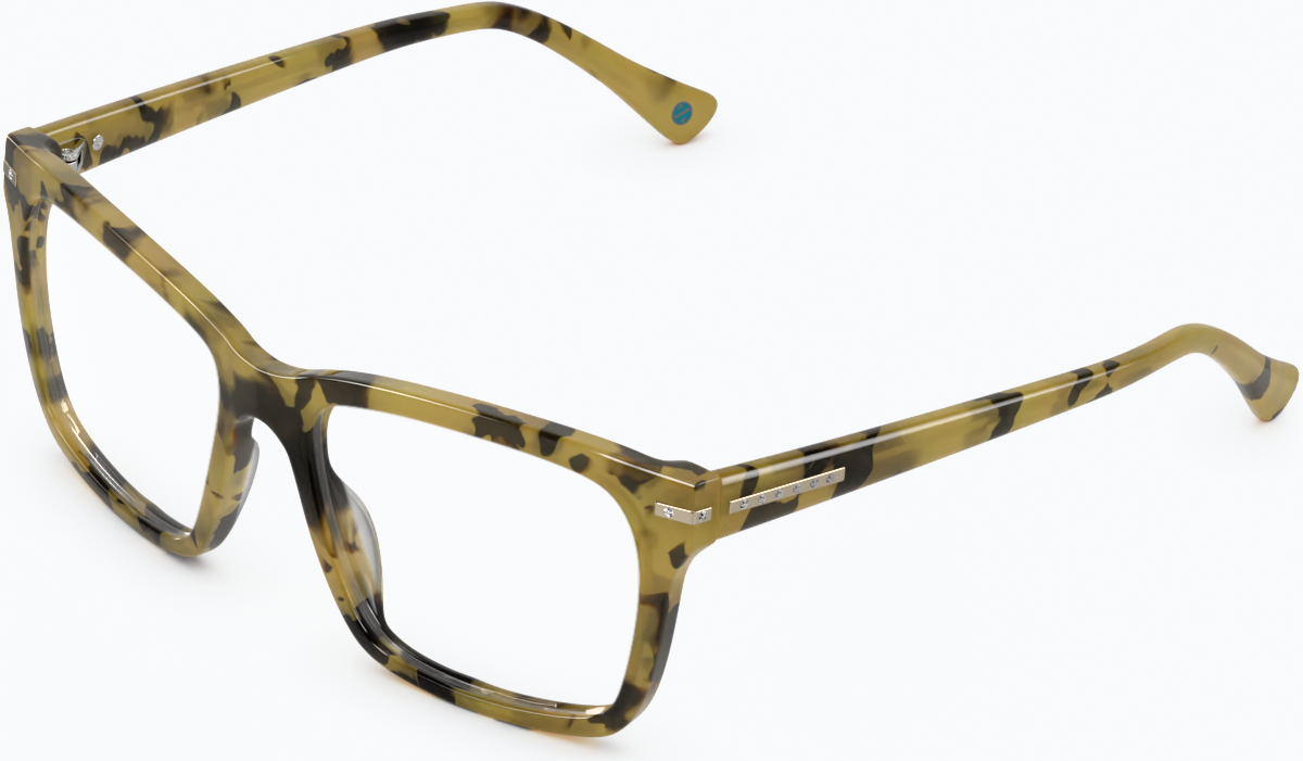 Angle view of Square Glasses 4438725 in Ivory Tortoiseshell