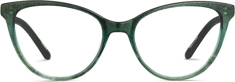 Emerald Cat-Eye Glasses