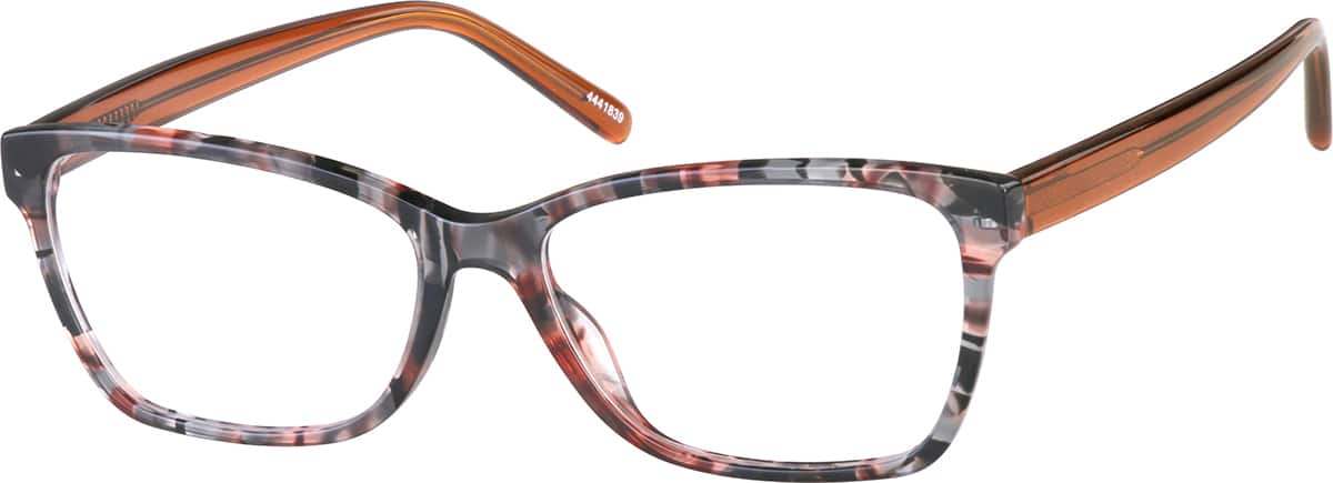 Angle view of Rectangle Glasses 4441839 in Mineral
