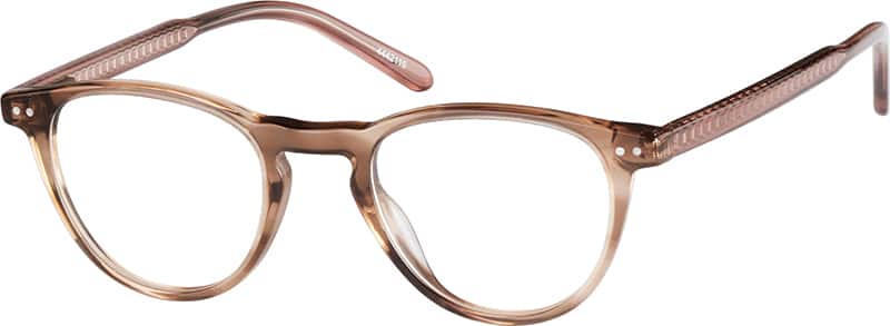 Angle view of Anteojos redondos 4442115 in Marrón