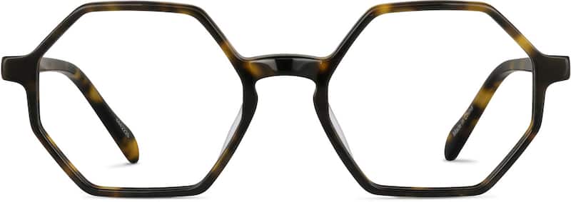 Tortoiseshell Geometric Glasses 