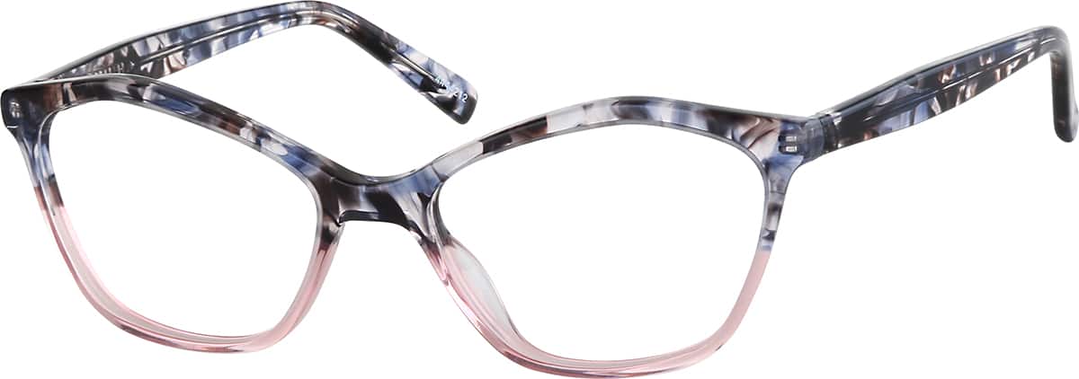 Angle view of Geometric Glasses 4444212 in Gray