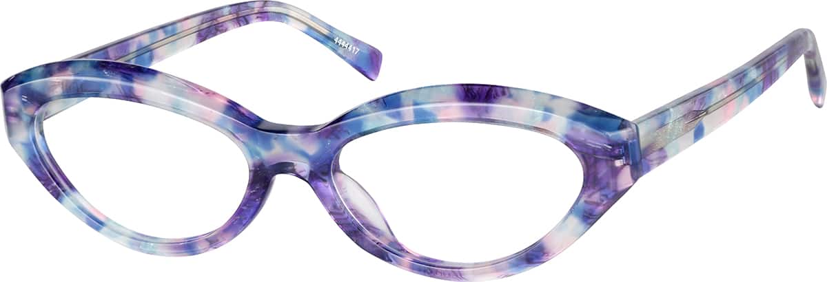 Angle view of Oval Glasses 4444417 in Cosmic