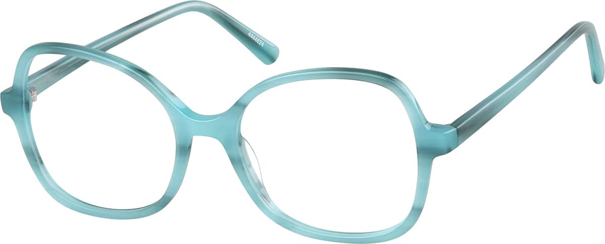 Angle view of Cat-Eye Glasses 4444624 in Turquoise