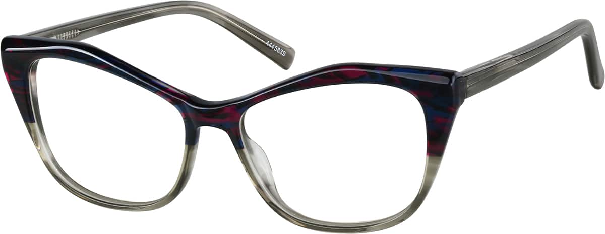 Angle view of Cat-Eye Glasses 4445839 in Pattern