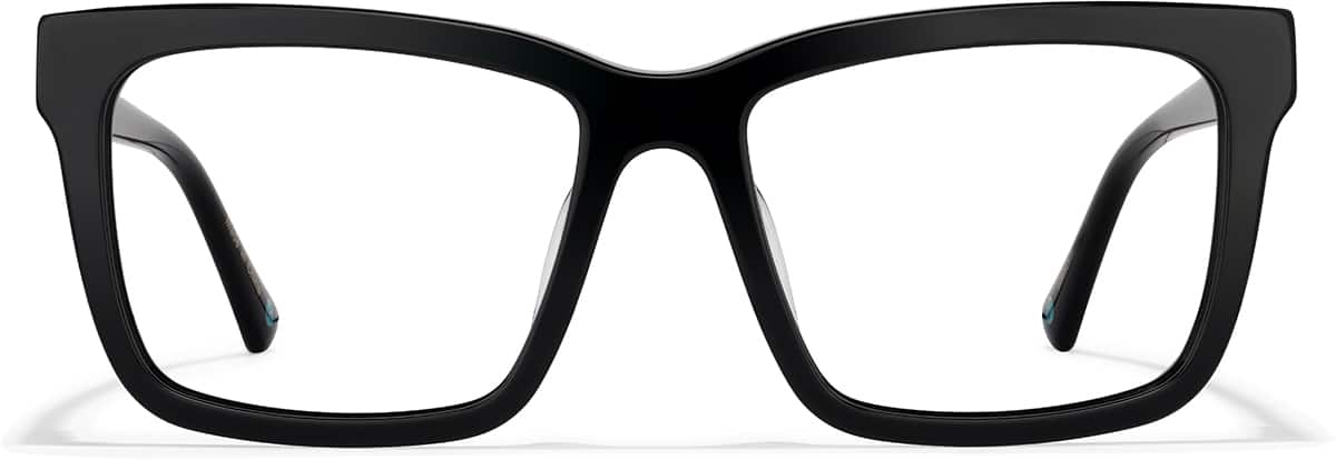 Front view of Lentes cuadrados 4446521 in Negro