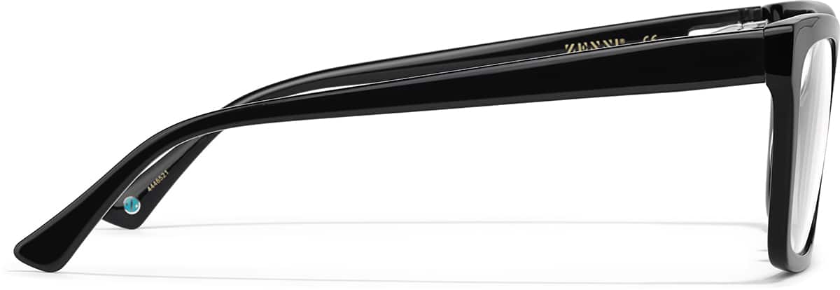 Side view of Lentes cuadrados 4446521 in Negro