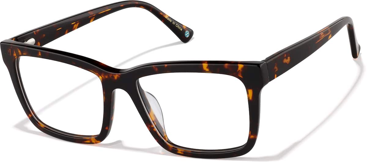 Angle view of Square Glasses 4446525 in Tortoiseshell