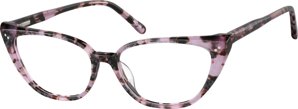 Angle view of Cat-Eye Glasses 4447519 in Pink