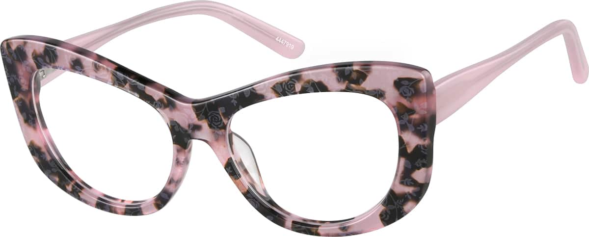 Angle view of Cat-Eye Glasses 4447919 in Pink