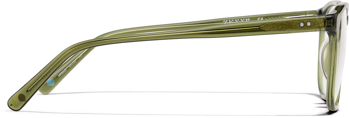 Side view of Lunettes de voyageurs 4448924 in Verte