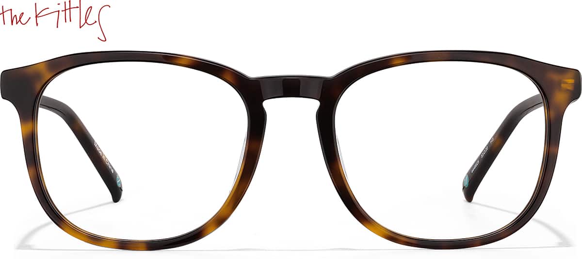 Front view of Lunettes de voyageurs 4448925 in Carapace de tortue