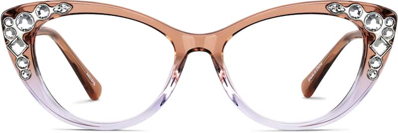 Brown Topaz Cat-Eye Glasses