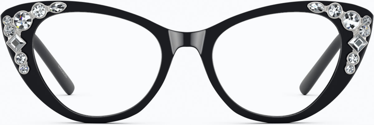 Front view of Cat-Eye Glasses 4451821 in Black