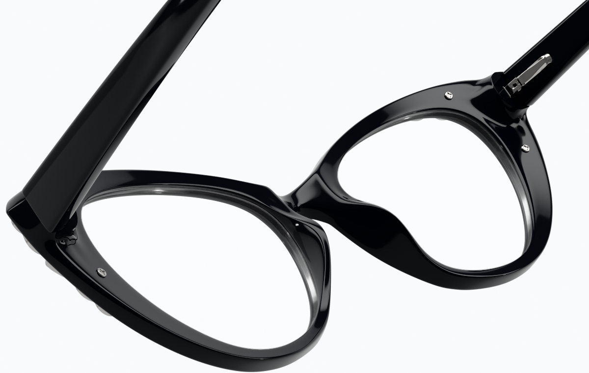 See-through view of Cat-Eye Glasses 4451821 in Black