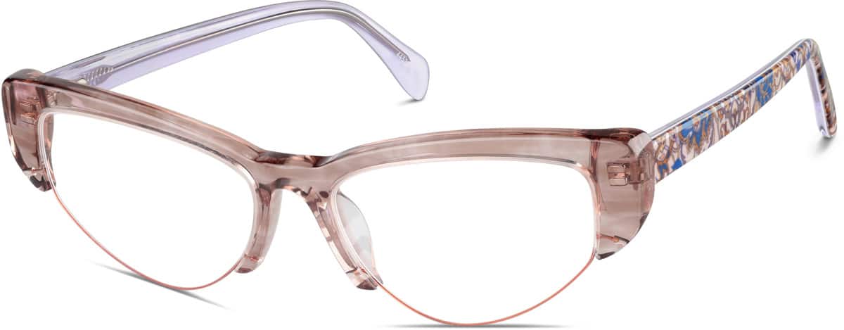 Angle view of Gafas estilo ojo de gato 4453515 in Marrón
