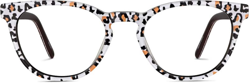 Leopard  Round Glasses