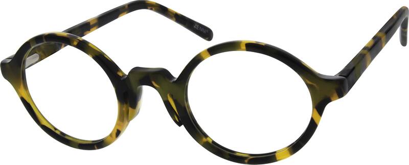 Angle view of Kids’ Round Glasses 445725 in Tortoiseshell