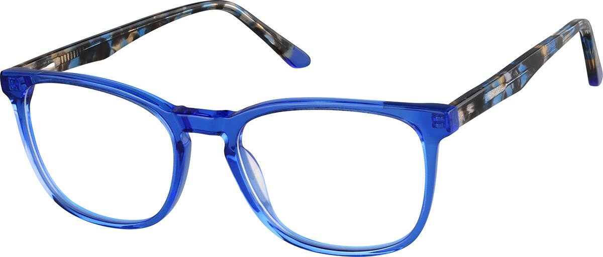 Angle view of Lentes Rectangulares 4459516 in Azul