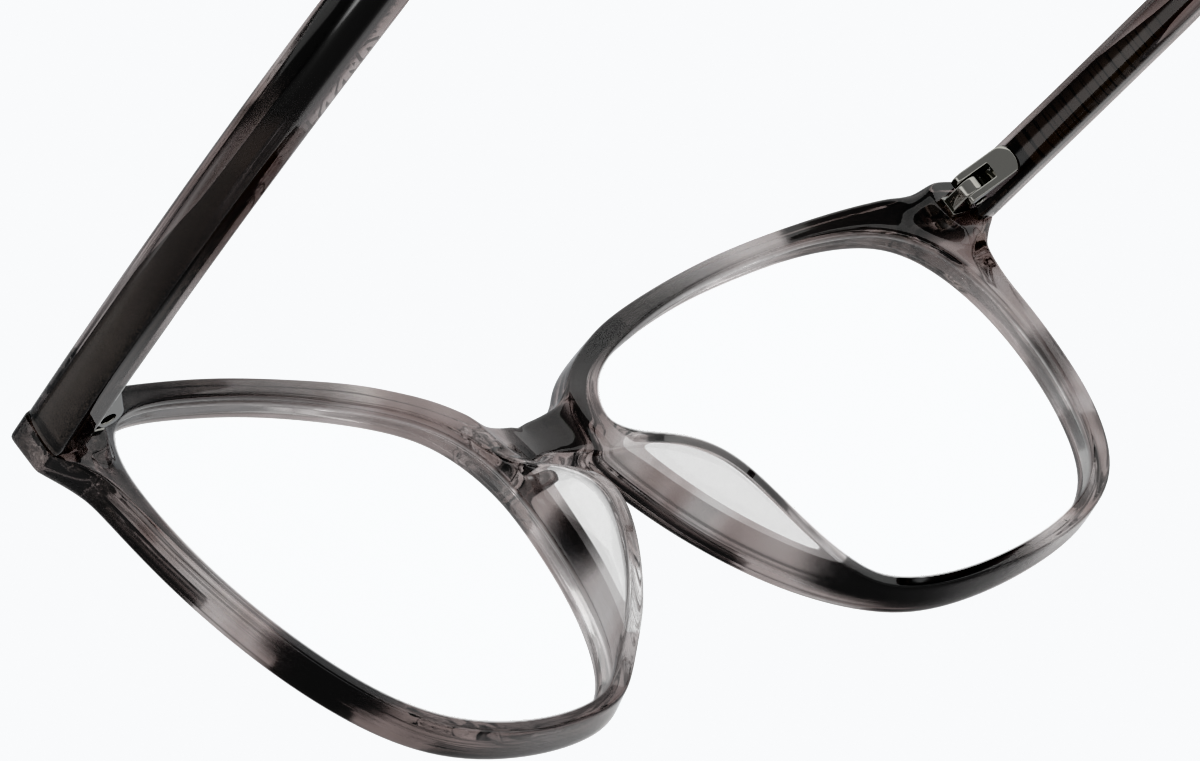 See-through view of Square Eyeglasses 4466912 in Gray