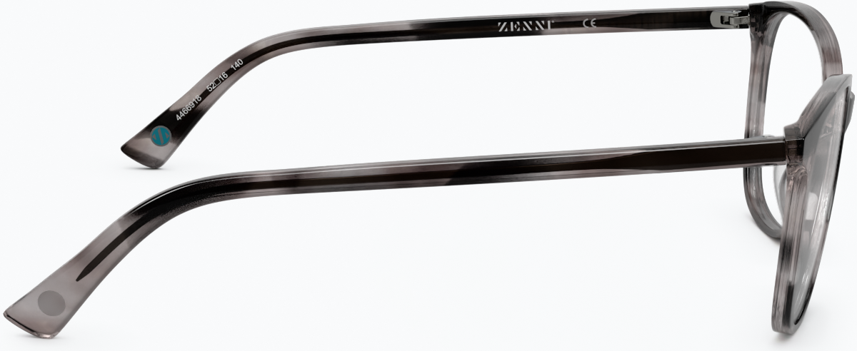 Side view of Square Eyeglasses 4466912 in Gray