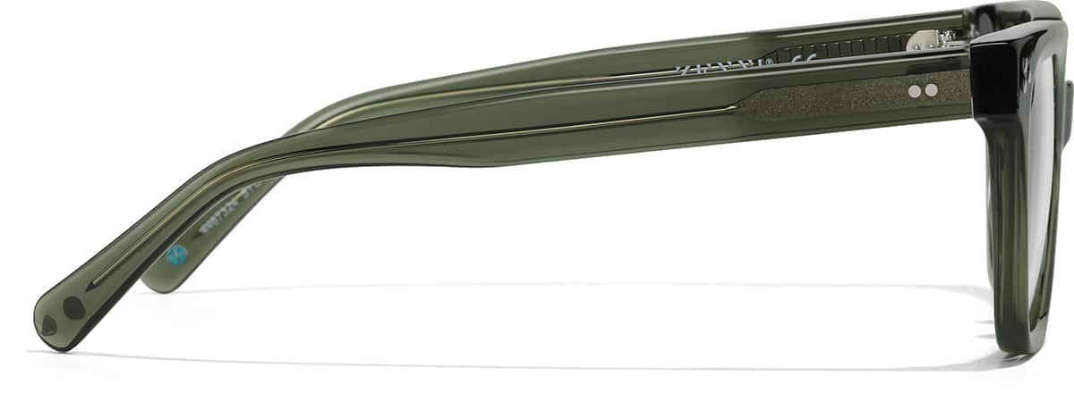 Side view of Square Glasses 4467324 in Green