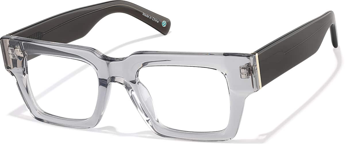Angle view of Square Glasses 4467423 in Gray