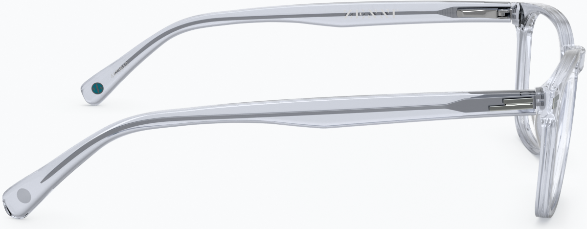 Side view of Rectangle Glasses 4473612 in Gray