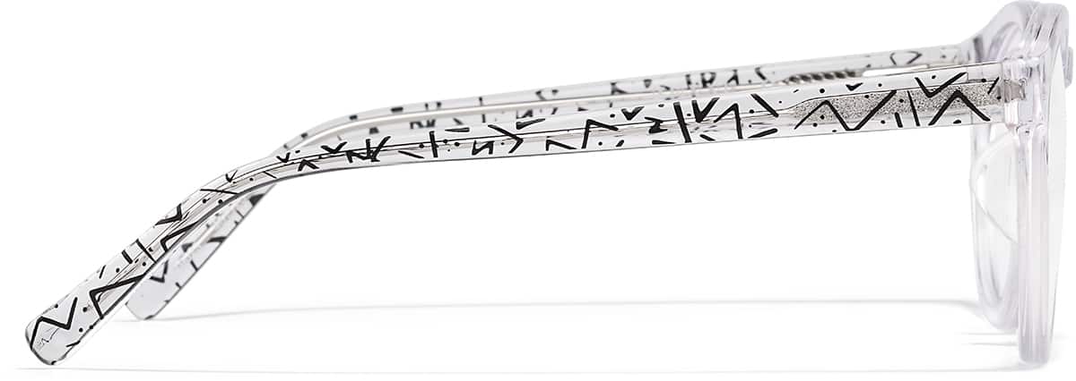 Side view of Round Glasses 4479023 in Clear