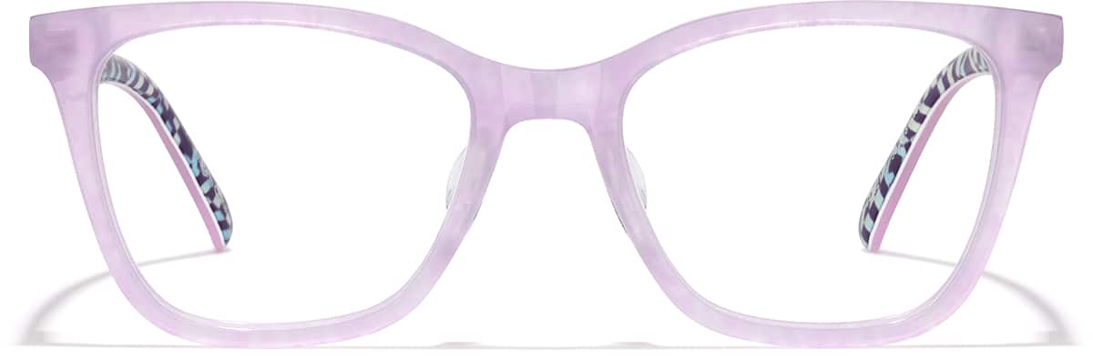 Front view of Cat-Eye Glasses 4479217 in Purple