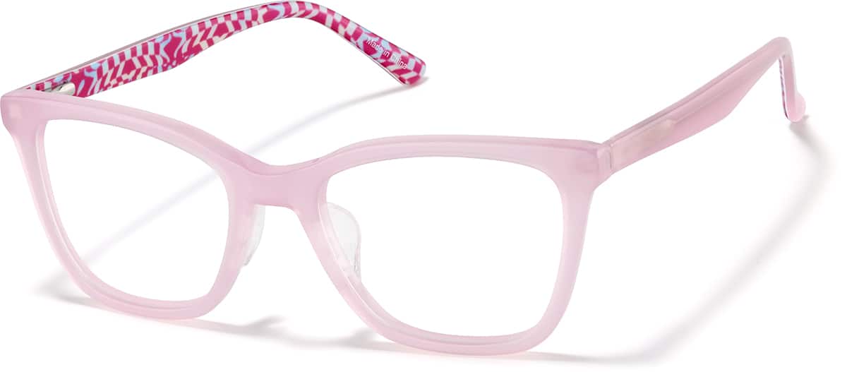Angle view of Cat-Eye Glasses 4479219 in Pink