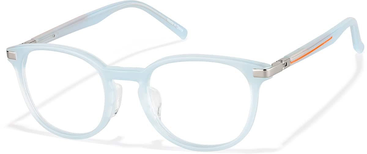 Angle view of Square Glasses 4479416 in Blue