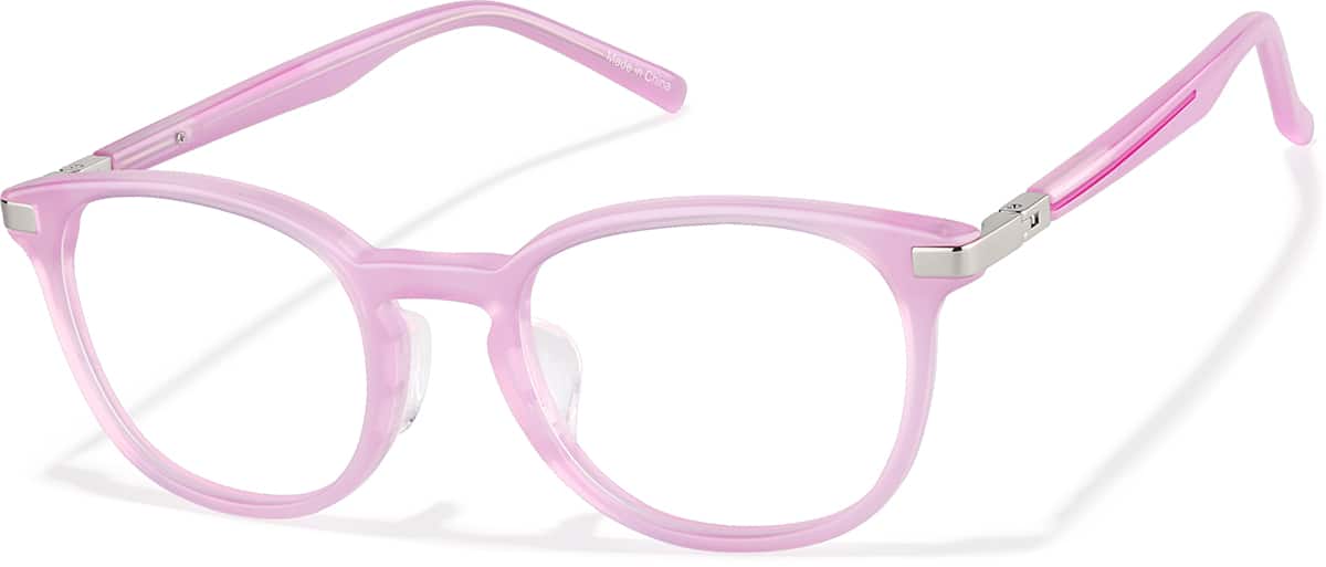 Angle view of Square Glasses 4479417 in Purple