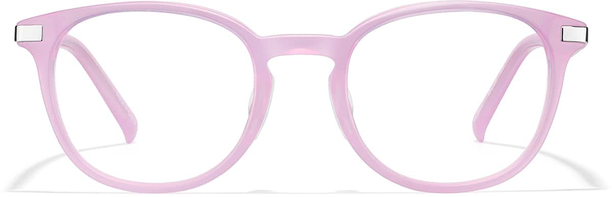 Front view of Square Glasses 4479417 in Purple