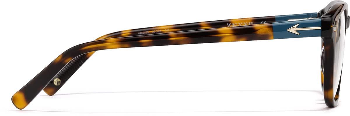 Side view of Sagittarius Square Eyeglasses 4482025 in Tortoiseshell