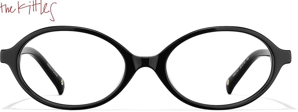 Front view of Oval Glasses 4482721 in Black
