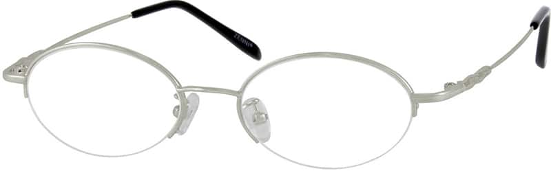 Angle view of Oval Glasses 462011 in Silver
