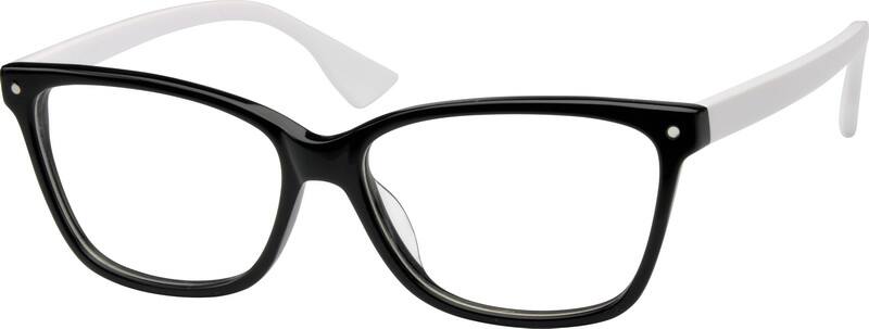 Angle view of Square Glasses 487721 in Black
