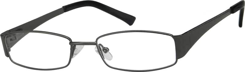 Angle view of Kids’ Rectangle Glasses 497212 in Gray