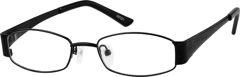 Angle view of Kids’ Rectangle Glasses 497221 in Black
