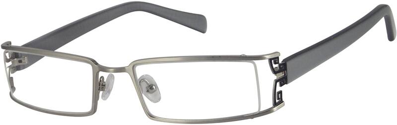 Angle view of Rectangle Glasses 498311 in Silver
