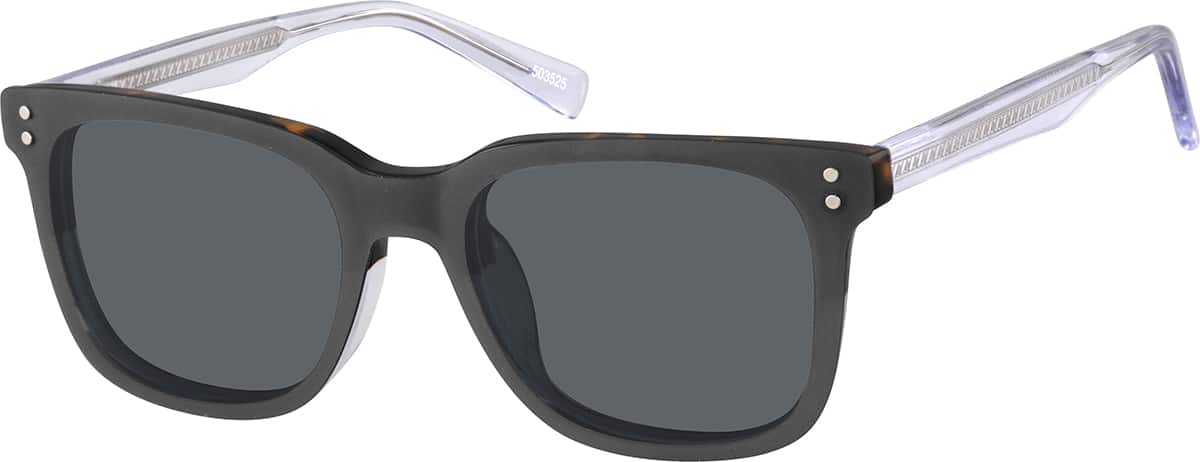 Angle view of Square Magnetic Snap-On Set 503525 in Tortoiseshell