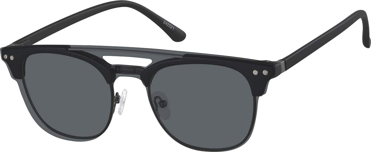 Angle view of Set de gafas de montura Browline imantadas 542521 in Negro