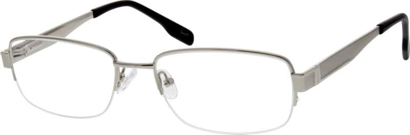 Angle view of Rectangle Glasses 556911 in Silver