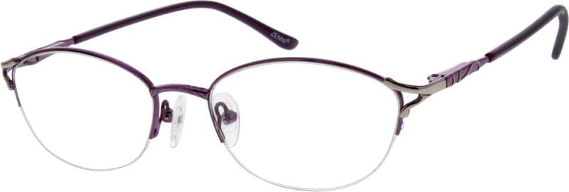 Angle view of Anteojos ovalados 558017 in Violeta
