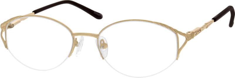 Angle view of Oval Glasses 558514 in Gold
